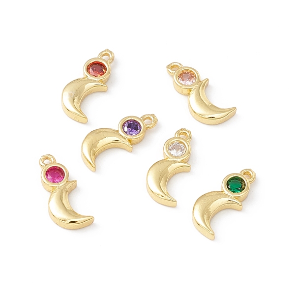 PandaHall Brass Micro Pave Cubic Zirconia Pendants, Real 18K Gold Plated, Moon, Mixed Color, 11.5x5x1.5mm, Hole: 0.9mm Brass+Cubic Zirconia..., Multicolor
PandaHall Brass Micro Pave Cubic Zirconia Pendants, Real 18K Gold Plated, Moon, Mixed Color, 11.5x5x1.5mm, Hole: 0.9mm Brass+Cubic Zirconia..., Multicolor