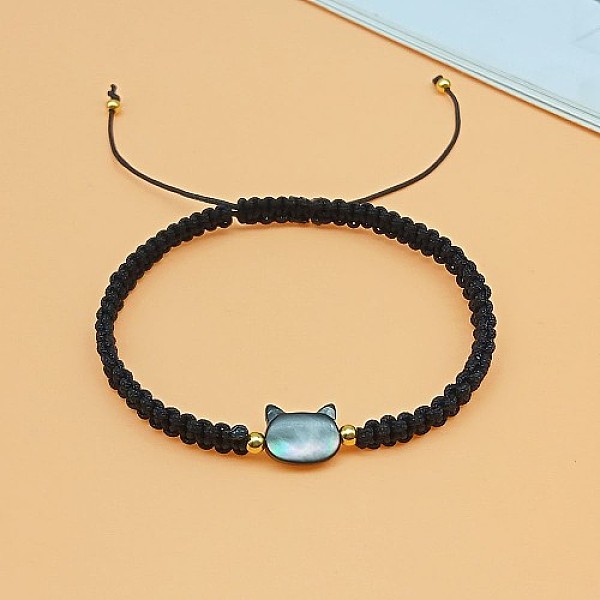 PandaHall Cat Shaped Natural Shell Braided Bead Bracelets, Adjustable Polyester Cord Bracelets for Women, Black, no size Shell Cat Shape...
PandaHall Cat Shaped Natural Shell Braided Bead Bracelets, Adjustable Polyester Cord Bracelets for Women, Black, no size Shell Cat Shape...