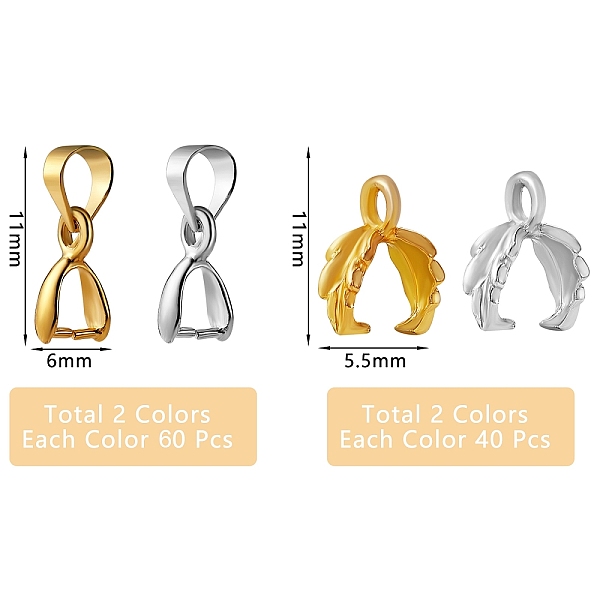PandaHall 200Pcs 4 Style Alloy & Brass Ice Pick Pinch Bails, Mixed Color, 11x6x4mm, 10x5.5x3mm Brass
PandaHall 200Pcs 4 Style Alloy & Brass Ice Pick Pinch Bails, Mixed Color, 11x6x4mm, 10x5.5x3mm Brass