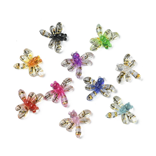 PandaHall Transparent Resin Cabochons, Golden Metal Enlaced Dragonfly, Mixed Color, 9x11x2.5mm Resin Dragonfly Multicolor
PandaHall Transparent Resin Cabochons, Golden Metal Enlaced Dragonfly, Mixed Color, 9x11x2.5mm Resin Dragonfly Multicolor
