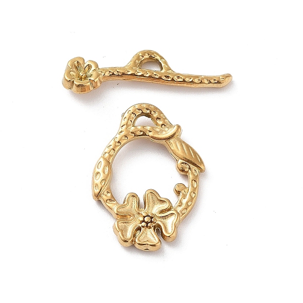PandaHall Ion Plating(IP) 304 Stainless Steel Toggle Clasps, Real 18K Gold Plated, 19.5x14x2mm, Hole: 3x1mm, Bar: 6.5x22x3mm, Hole: 2x1mm...
PandaHall Ion Plating(IP) 304 Stainless Steel Toggle Clasps, Real 18K Gold Plated, 19.5x14x2mm, Hole: 3x1mm, Bar: 6.5x22x3mm, Hole: 2x1mm...