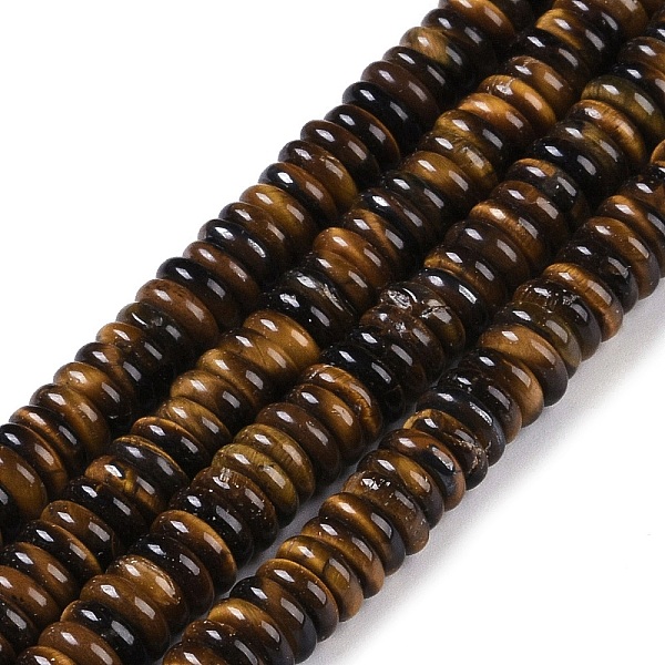 PandaHall Natural Tiger Eye Beads Strands, Rondelle, 6~6.5x2~2.5mm, Hole: 1mm, about 181~191pcs/strand, 15.16~15.35''(38.5~39.1cm) Tiger Eye...
PandaHall Natural Tiger Eye Beads Strands, Rondelle, 6~6.5x2~2.5mm, Hole: 1mm, about 181~191pcs/strand, 15.16~15.35''(38.5~39.1cm) Tiger Eye...