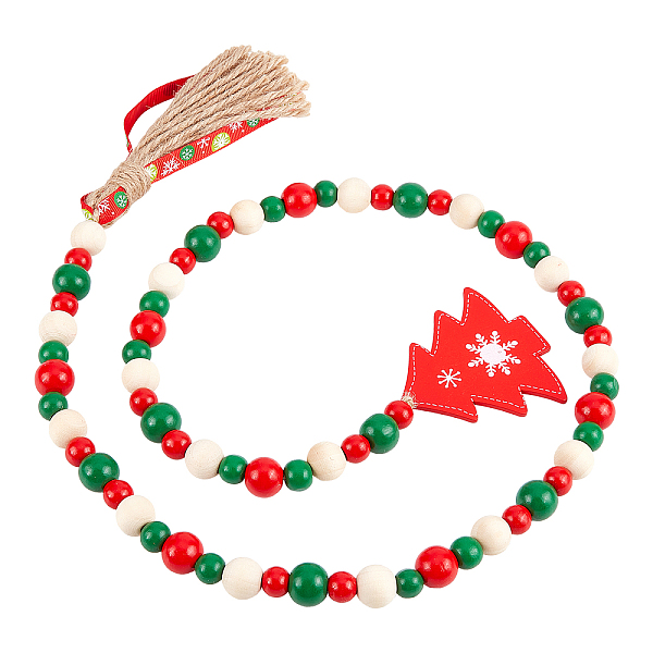 PandaHall GORGECRAFT Christmas Wood Bead Garland Tassel Green Red Wooden Beads Wall Hanging with Jute Rope Xmas Tree Tassel Rustic Farmhouse...
PandaHall GORGECRAFT Christmas Wood Bead Garland Tassel Green Red Wooden Beads Wall Hanging with Jute Rope Xmas Tree Tassel Rustic Farmhouse...