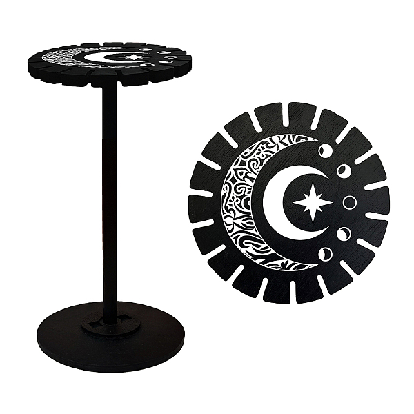 PandaHall AHANDMAKER Pendulum Holder Wooden Pendulum Display Stand Stones Rocks Crystal Pendulum Holder with 18 Slots for Crystals Necklaces..., Black
PandaHall AHANDMAKER Pendulum Holder Wooden Pendulum Display Stand Stones Rocks Crystal Pendulum Holder with 18 Slots for Crystals Necklaces..., Black