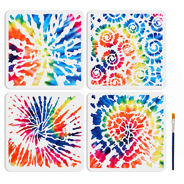 PandaHall MAYJOYDIY US 1 Set Tie-dye Theme PET Hollow Out Drawing Painting Stencils, for DIY Scrapbook, Photo Album, with 1Pc Art Paint...
PandaHall MAYJOYDIY US 1 Set Tie-dye Theme PET Hollow Out Drawing Painting Stencils, for DIY Scrapbook, Photo Album, with 1Pc Art Paint...