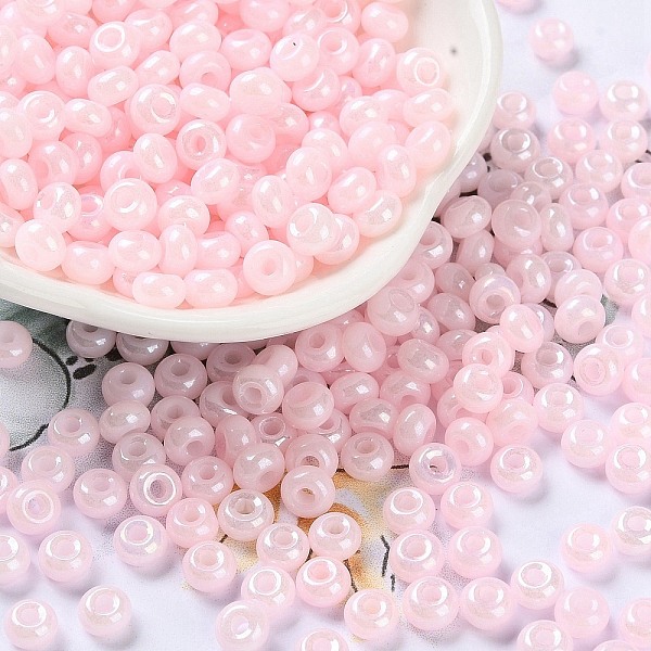 PandaHall Glass Seed Beads, Opaque Colours Luster, Round, Pink, 5~5.5x3~3.5mm, Hole: 1.5~1.6mm, about 3488pcs/pound Glass Pink
PandaHall Glass Seed Beads, Opaque Colours Luster, Round, Pink, 5~5.5x3~3.5mm, Hole: 1.5~1.6mm, about 3488pcs/pound Glass Pink