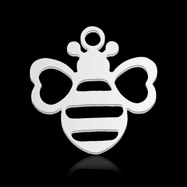 PandaHall 201 Stainless Steel Pendants, Bees, Stainless Steel Color, 13x13x1mm, Hole: 1.5mm 201 Stainless Steel Bees
PandaHall 201 Stainless Steel Pendants, Bees, Stainless Steel Color, 13x13x1mm, Hole: 1.5mm 201 Stainless Steel Bees