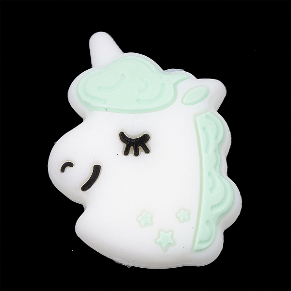 PandaHall Food Grade Eco-Friendly Silicone Beads, Chewing Beads For Teethers, DIY Nursing Necklaces Making, Unicorn, Pale Turquoise..., Green
PandaHall Food Grade Eco-Friendly Silicone Beads, Chewing Beads For Teethers, DIY Nursing Necklaces Making, Unicorn, Pale Turquoise..., Green