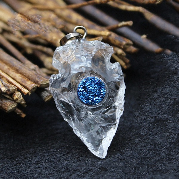 PandaHall Natural Quartz Crystal Pendants, Shield Charms with Metal Snap on Bails, 28x21mm Quartz Crystal Others
PandaHall Natural Quartz Crystal Pendants, Shield Charms with Metal Snap on Bails, 28x21mm Quartz Crystal Others