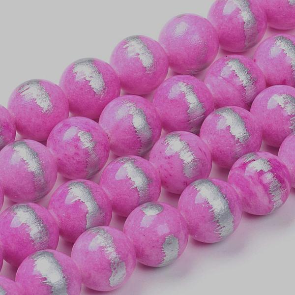 PandaHall Natural Mashan Jade Beads Strands, Brushed Silver Color, Dyed, Round, Pearl Pink, 6mm, Hole: 0.8mm, about 62pcs/strand, 15.7 inch..., Purple
PandaHall Natural Mashan Jade Beads Strands, Brushed Silver Color, Dyed, Round, Pearl Pink, 6mm, Hole: 0.8mm, about 62pcs/strand, 15.7 inch..., Purple