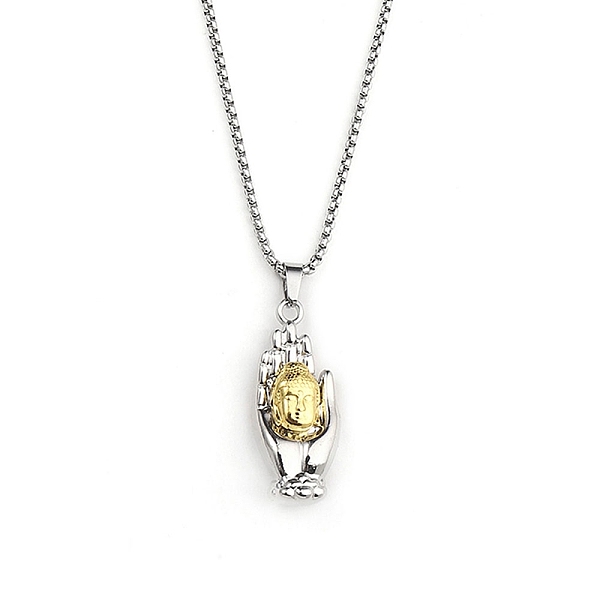 PandaHall 201 Stainless Steel Chain, Zinc Alloy Pendant Necklaces, Human, Golden & Stainless Steel Color, 23.43 inch(59.5cm) 201 Stainless...
PandaHall 201 Stainless Steel Chain, Zinc Alloy Pendant Necklaces, Human, Golden & Stainless Steel Color, 23.43 inch(59.5cm) 201 Stainless...