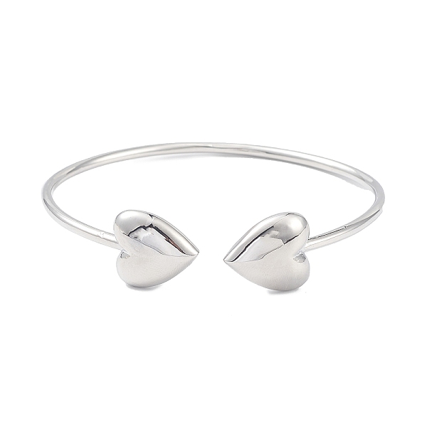 PandaHall Rack Plating Brass Bangles, Heart Cuff Bangle for Women, Long-Lasting Plated, Cadmium Free & Lead Free, Platinum, Inner Diameter...
PandaHall Rack Plating Brass Bangles, Heart Cuff Bangle for Women, Long-Lasting Plated, Cadmium Free & Lead Free, Platinum, Inner Diameter...