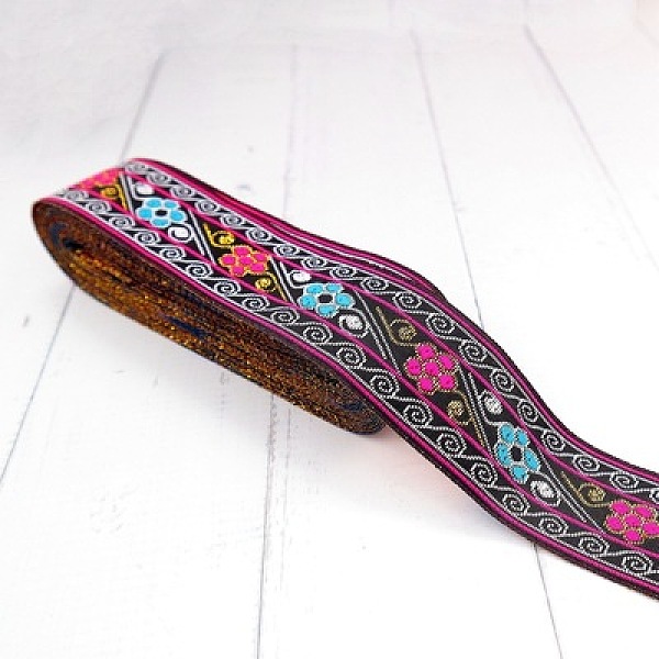 PandaHall 5M Ethnic Style Polycotton Embroidery Ribbon, Garment Accessories, Flat, Flower, 1-1/4 inch(33mm), about 5.47 Yards(5m)/Roll...
PandaHall 5M Ethnic Style Polycotton Embroidery Ribbon, Garment Accessories, Flat, Flower, 1-1/4 inch(33mm), about 5.47 Yards(5m)/Roll...
