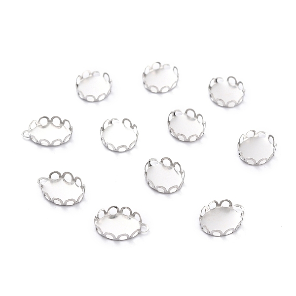 PandaHall 304 Stainless Steel Charms Cabochon Settings, Lace Edge Bezel Cups, Oval, Stainless Steel Color, 12x9x2mm Tray: 9mmx8mm 304...
PandaHall 304 Stainless Steel Charms Cabochon Settings, Lace Edge Bezel Cups, Oval, Stainless Steel Color, 12x9x2mm Tray: 9mmx8mm 304...