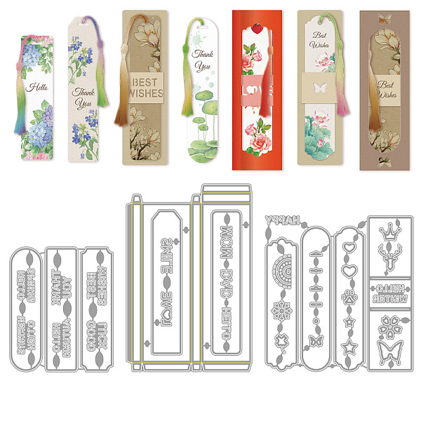 PandaHall Bookmark Carbon Steel Cutting Dies Stencils, for DIY Scrapbooking, Photo Album, Decorative Embossing Paper Card, Stainless Steel...
PandaHall Bookmark Carbon Steel Cutting Dies Stencils, for DIY Scrapbooking, Photo Album, Decorative Embossing Paper Card, Stainless Steel...