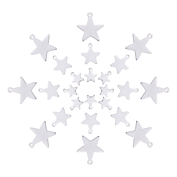 PandaHall 304 Stainless Steel Charms, Star Pendants, Stainless Steel Color, 10~20x9~18x0.8~1mm, Hole: 1~1.5mm, 30pcs/box Stainless Steel...
PandaHall 304 Stainless Steel Charms, Star Pendants, Stainless Steel Color, 10~20x9~18x0.8~1mm, Hole: 1~1.5mm, 30pcs/box Stainless Steel...