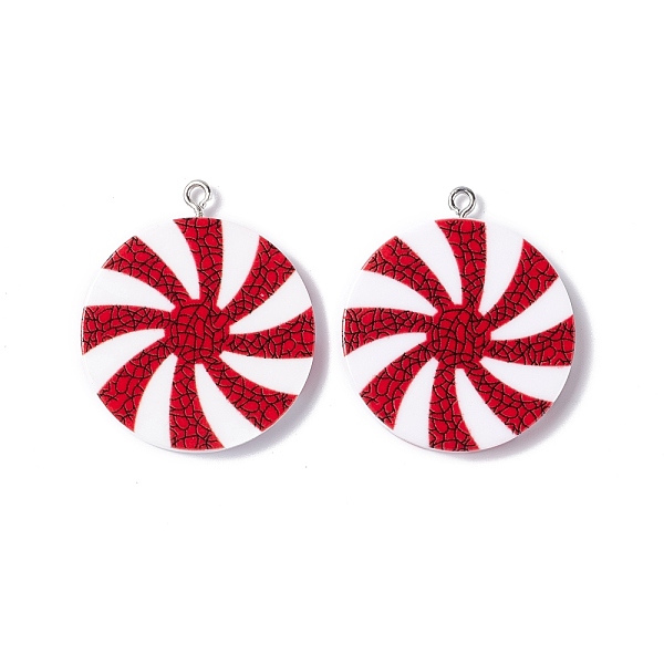 PandaHall Opaque Acrylic Pendants, with Platinum Tone Iron Loops, Lollipop, Red, 34.5x30x3.7mm, Hole: 1.8mm Iron+Acrylic Others Red
PandaHall Opaque Acrylic Pendants, with Platinum Tone Iron Loops, Lollipop, Red, 34.5x30x3.7mm, Hole: 1.8mm Iron+Acrylic Others Red
