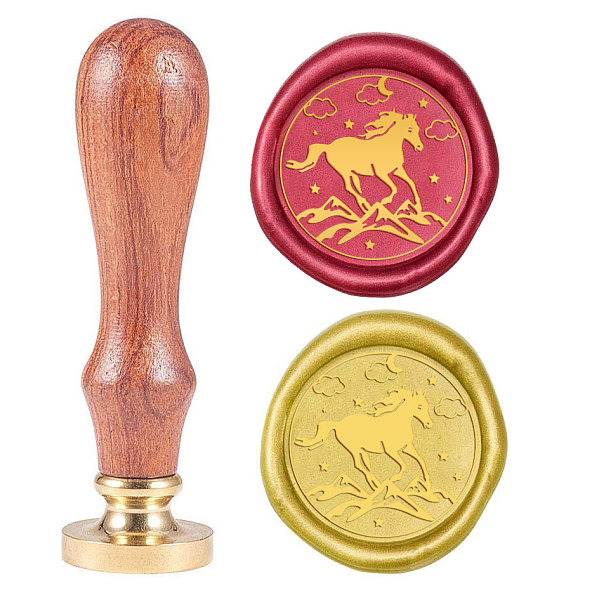 PandaHall SUPERDANT Vintage Wax Seal Stamp 25mm Retro Horse, Mountains and Clouds Sealing stamp Removable Brass Head Wooden Handle for...
PandaHall SUPERDANT Vintage Wax Seal Stamp 25mm Retro Horse, Mountains and Clouds Sealing stamp Removable Brass Head Wooden Handle for...