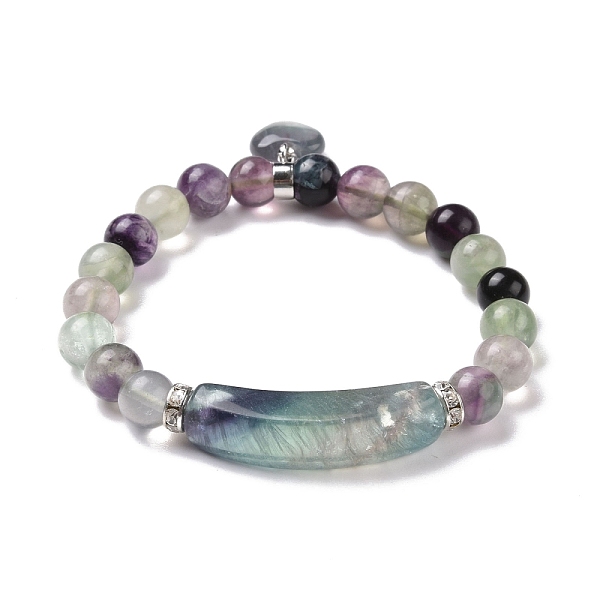 PandaHall Natural Fluorite Beads Charm Bracelets, Heart, 2-1/4 inch(56mm) Fluorite
PandaHall Natural Fluorite Beads Charm Bracelets, Heart, 2-1/4 inch(56mm) Fluorite