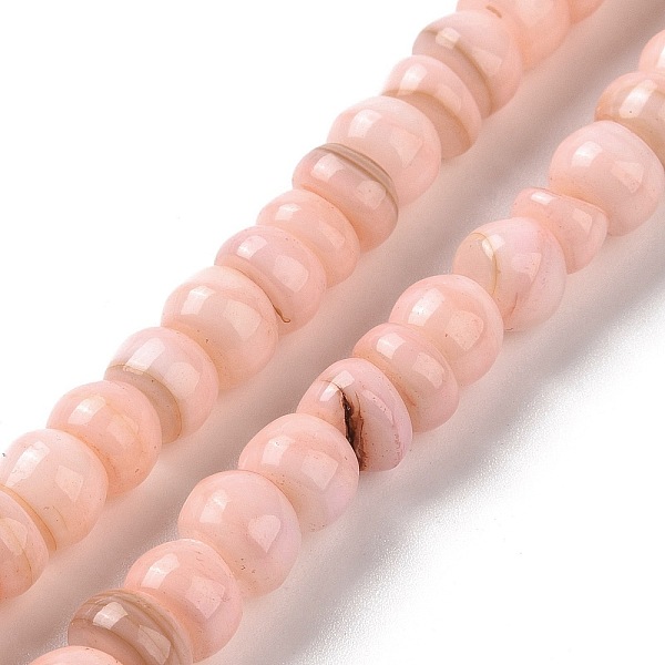 PandaHall Natural Cultured Freshwater Shell Beads Strands, Dyed, Rondelle, Pink, 6.5~7.5x2~6.5mm, Hole: 1mm, about 85pcs/strand, 14.88 inch...
PandaHall Natural Cultured Freshwater Shell Beads Strands, Dyed, Rondelle, Pink, 6.5~7.5x2~6.5mm, Hole: 1mm, about 85pcs/strand, 14.88 inch...