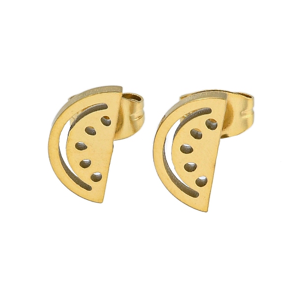 PandaHall 304 Stainless Steel Stud Earrings, Golden, Watermelon, 5.5x10.5mm 304 Stainless Steel Watermelon
PandaHall 304 Stainless Steel Stud Earrings, Golden, Watermelon, 5.5x10.5mm 304 Stainless Steel Watermelon