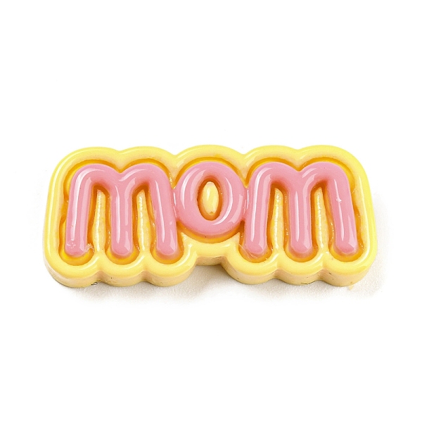 PandaHall Opaque Resin Cabochons, Cartoon Word Mom, Pearl Pink, 13.5x33.5x6mm Resin Word
PandaHall Opaque Resin Cabochons, Cartoon Word Mom, Pearl Pink, 13.5x33.5x6mm Resin Word