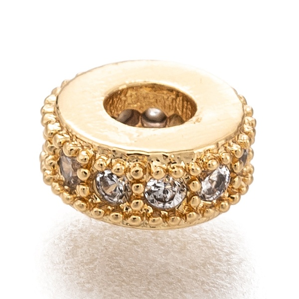PandaHall Brass Micro Pave Clear Cubic Zirconia Charms, Cadmium Free & Lead Free, Long-Lasting Plated, Rings, Golden, 6x2.5mm Brass+Cubic...
PandaHall Brass Micro Pave Clear Cubic Zirconia Charms, Cadmium Free & Lead Free, Long-Lasting Plated, Rings, Golden, 6x2.5mm Brass+Cubic...
