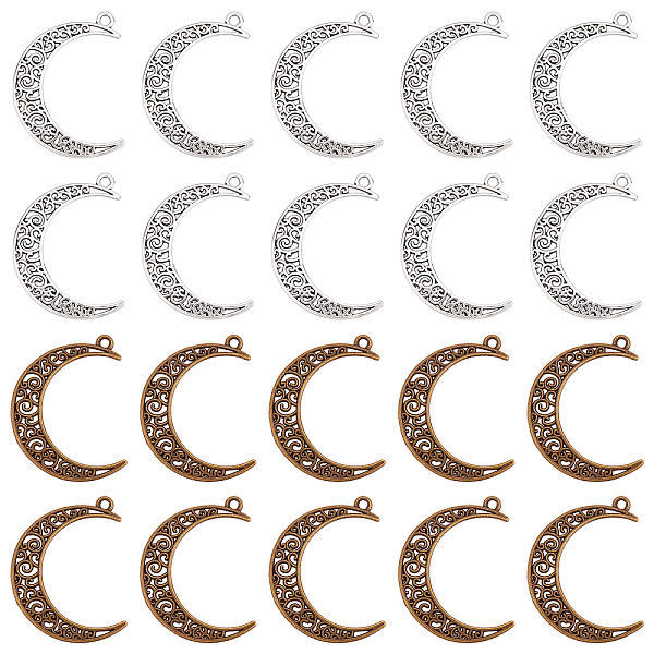 PandaHall SUNNYCLUE 1 Box 40Pcs 2 Colors Alloy Moon Charms Rrescent Moon Charm Hollow Luna Celestial Alloy Tibetan Style Charm for Jewellery...
PandaHall SUNNYCLUE 1 Box 40Pcs 2 Colors Alloy Moon Charms Rrescent Moon Charm Hollow Luna Celestial Alloy Tibetan Style Charm for Jewellery...