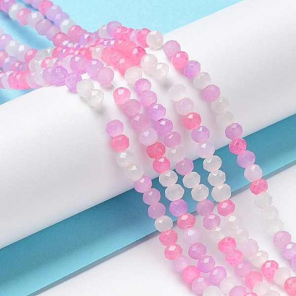 PandaHall Glass Beads Strands, Faceted, Rondelle, Violet, 3.5x3mm, Hole: 0.7mm, about 113~115pcs/strand, 32~33cm Glass Rondelle Purple
PandaHall Glass Beads Strands, Faceted, Rondelle, Violet, 3.5x3mm, Hole: 0.7mm, about 113~115pcs/strand, 32~33cm Glass Rondelle Purple