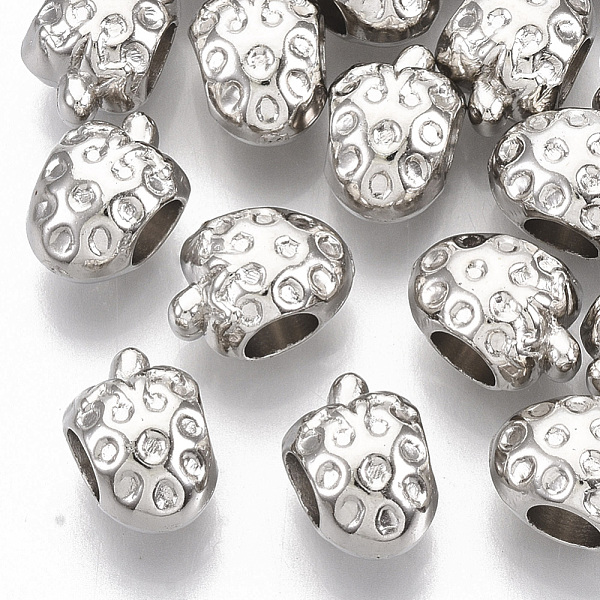PandaHall Plating ABS Plastic European Beads, Large Hole Beads, Strawberry, Platinum, 12x9x8.5mm, Hole: 4.5mm ABS Plastic Fruit
PandaHall Plating ABS Plastic European Beads, Large Hole Beads, Strawberry, Platinum, 12x9x8.5mm, Hole: 4.5mm ABS Plastic Fruit