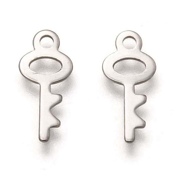 PandaHall 201 Stainless Steel Charms, Laser Cut, Key, Stainless Steel Color, 14x6x0.8mm, Hole: 1.4mm 201 Stainless Steel Key
PandaHall 201 Stainless Steel Charms, Laser Cut, Key, Stainless Steel Color, 14x6x0.8mm, Hole: 1.4mm 201 Stainless Steel Key