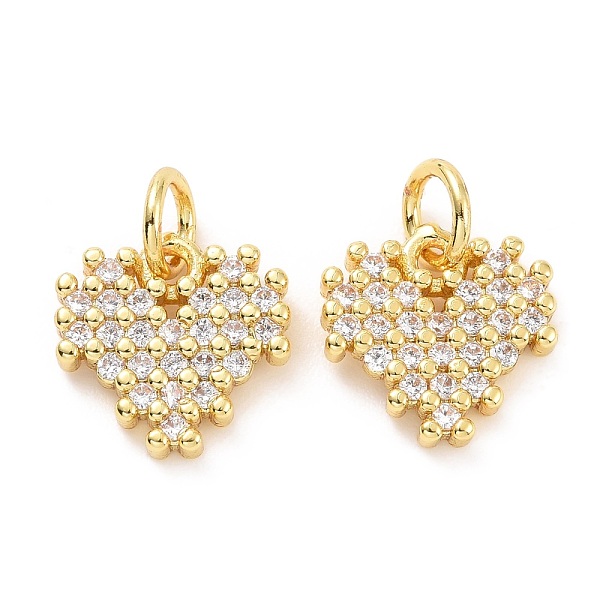 PandaHall Brass Micro Pave Cubic Zirconia Pendants, with Jump Rings, Long-Lasting Plated, Cadmium Free & Lead Free, Light Gold, Heart, Clear...
PandaHall Brass Micro Pave Cubic Zirconia Pendants, with Jump Rings, Long-Lasting Plated, Cadmium Free & Lead Free, Light Gold, Heart, Clear...