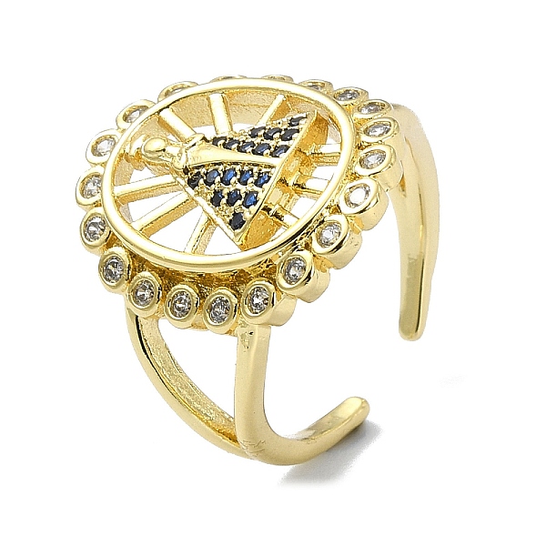 PandaHall Brass with Cubic Zirconia Ring, Oval with God, Real 18K Gold Plated, US Size 7 1/4(17.5mm) Brass Oval
PandaHall Brass with Cubic Zirconia Ring, Oval with God, Real 18K Gold Plated, US Size 7 1/4(17.5mm) Brass Oval