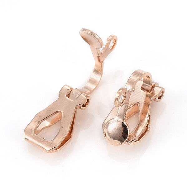 PandaHall Brass Clip-on Earring Findings, Light Gold, 13x10x6mm, Hole: 1.6mm Brass
PandaHall Brass Clip-on Earring Findings, Light Gold, 13x10x6mm, Hole: 1.6mm Brass