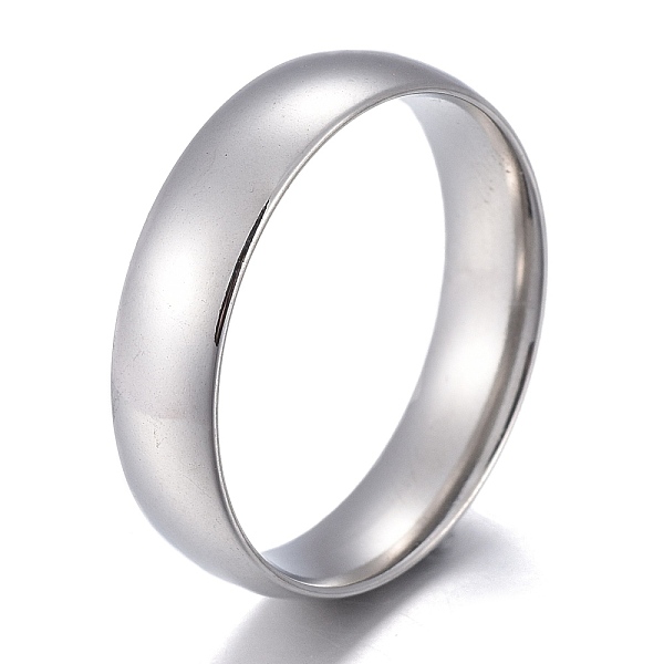 PandaHall 304 Stainless Steel Flat Plain Band Rings, Stainless Steel Color, Size 5~12, Inner Diameter: 15~22mm, 6mm 304 Stainless Steel
PandaHall 304 Stainless Steel Flat Plain Band Rings, Stainless Steel Color, Size 5~12, Inner Diameter: 15~22mm, 6mm 304 Stainless Steel