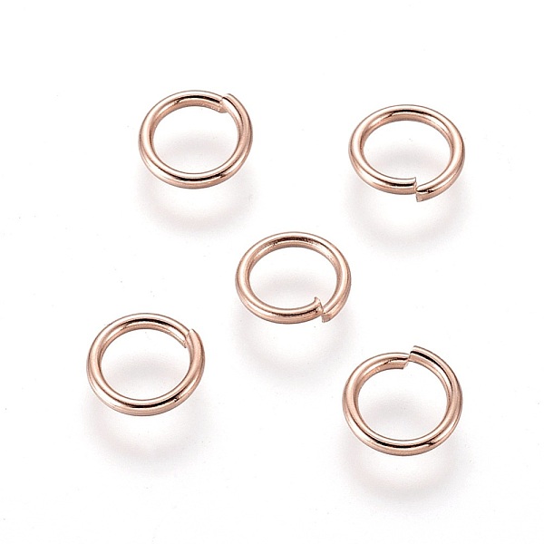PandaHall 304 Stainless Steel Open Jump Rings, Rose Gold, 6x0.9mm, Inner Diameter: 4mm 304 Stainless Steel
PandaHall 304 Stainless Steel Open Jump Rings, Rose Gold, 6x0.9mm, Inner Diameter: 4mm 304 Stainless Steel