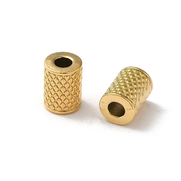 PandaHall 304 Stainless Steel Beads, Column, Real 18K Gold Plated, 8x6mm, Hole: 2.5mm 304 Stainless Steel Column
PandaHall 304 Stainless Steel Beads, Column, Real 18K Gold Plated, 8x6mm, Hole: 2.5mm 304 Stainless Steel Column