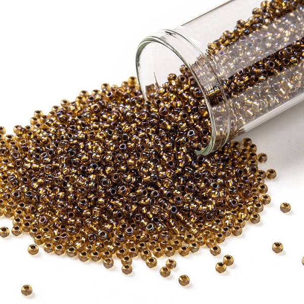 PandaHall TOHO Round Seed Beads, Japanese Seed Beads, (1853) Transparent AB Honey Comb, 11/0, 2.2mm, Hole: 0.8mm, about 1110pcs/10g Glass..., Brown
PandaHall TOHO Round Seed Beads, Japanese Seed Beads, (1853) Transparent AB Honey Comb, 11/0, 2.2mm, Hole: 0.8mm, about 1110pcs/10g Glass..., Brown