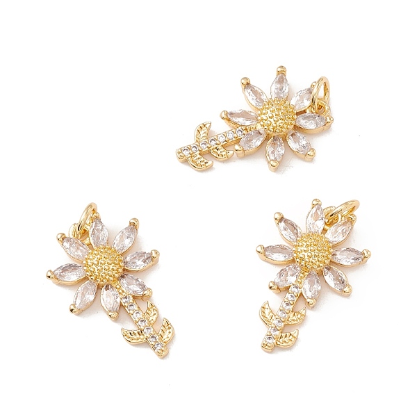 PandaHall Brass Micro Pave Clear Cubic Zirconia Pendants, with Jump Ring, Cadmium Free & Lead Free, Flower, Real 18K Gold Plated...
PandaHall Brass Micro Pave Clear Cubic Zirconia Pendants, with Jump Ring, Cadmium Free & Lead Free, Flower, Real 18K Gold Plated...