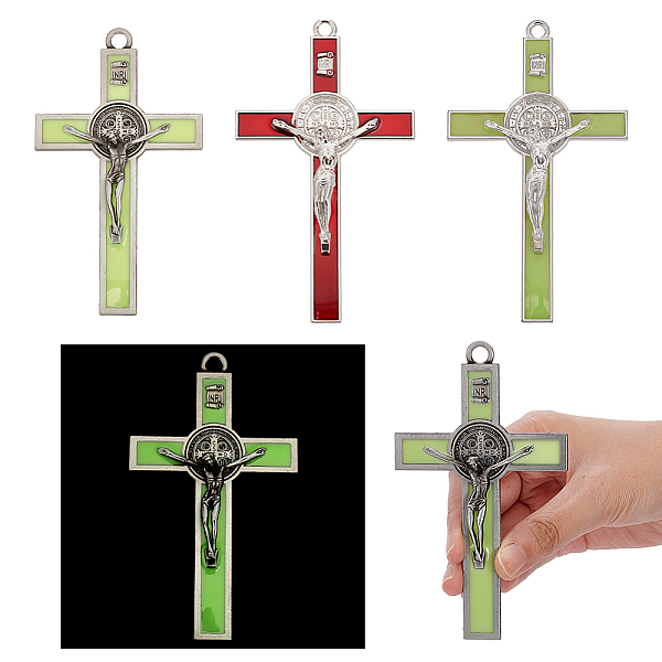 PandaHall 3 Pcs Saint Benedict Crucifix Wall Cross, Zinc Alloy Enamel Big Pendants Crucifix Cross Charm for Home Hotel Office Wall Decor..., Multicolor
PandaHall 3 Pcs Saint Benedict Crucifix Wall Cross, Zinc Alloy Enamel Big Pendants Crucifix Cross Charm for Home Hotel Office Wall Decor..., Multicolor