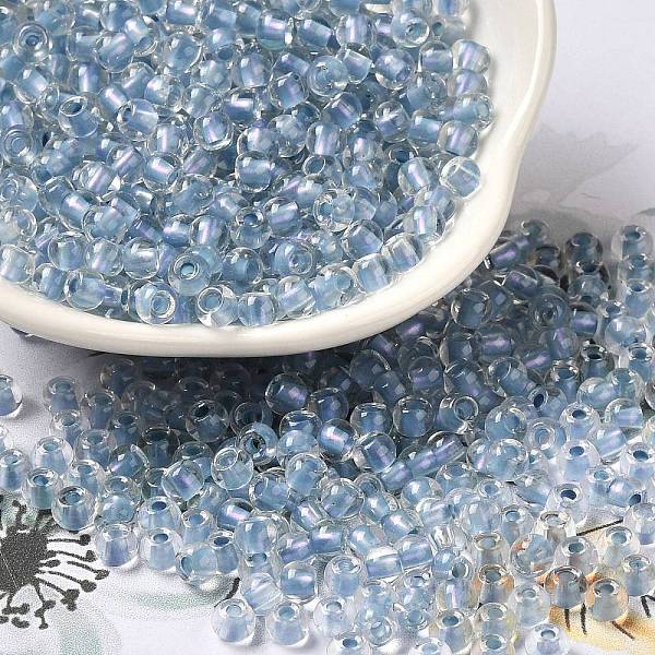 PandaHall 6/0 Transparent Colours Glass Seed Beads, Rondelle, Light Steel Blue, 4x3mm, Hole: 1.4mm, about 7500pcs/pound Glass Rondelle
PandaHall 6/0 Transparent Colours Glass Seed Beads, Rondelle, Light Steel Blue, 4x3mm, Hole: 1.4mm, about 7500pcs/pound Glass Rondelle
