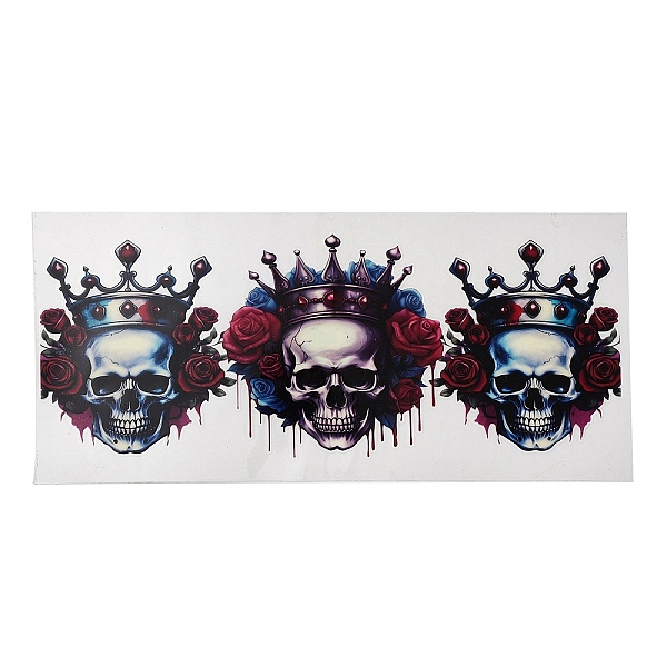 PandaHall PET Self-Adhesive Stickers, for Party Decorative Present, Skull, 110~120x230~250x0.3mm PET Skull Black
PandaHall PET Self-Adhesive Stickers, for Party Decorative Present, Skull, 110~120x230~250x0.3mm PET Skull Black