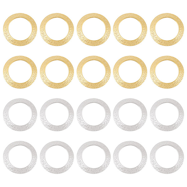 PandaHall BENECREAT 20Pcs 2 Colors Brass Linking Rings, Lead Free & Cadmium Free, Textured Round Ring, Mixed Color, 18x2mm, Inner Diameter...
PandaHall BENECREAT 20Pcs 2 Colors Brass Linking Rings, Lead Free & Cadmium Free, Textured Round Ring, Mixed Color, 18x2mm, Inner Diameter...