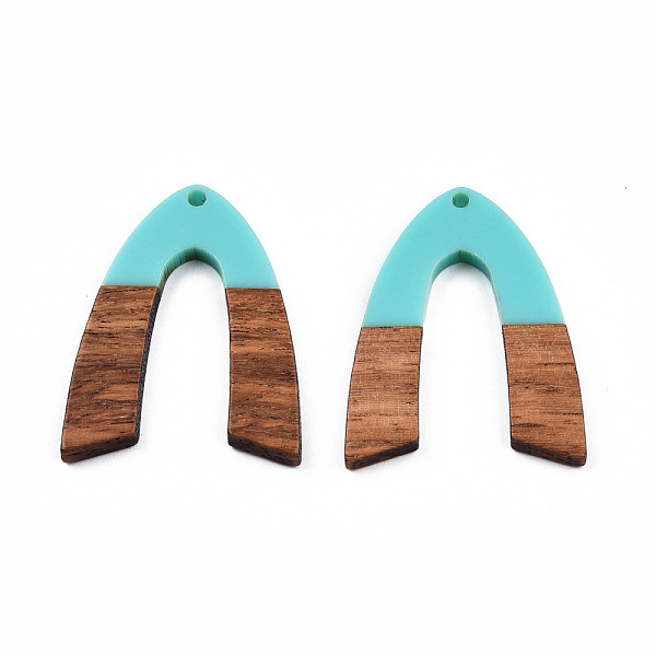 PandaHall Opaque Resin & Walnut Wood Pendants, V Shape Charm, Turquoise, 38x29x3mm, Hole: 2mm Resin+Wood Others Green
PandaHall Opaque Resin & Walnut Wood Pendants, V Shape Charm, Turquoise, 38x29x3mm, Hole: 2mm Resin+Wood Others Green