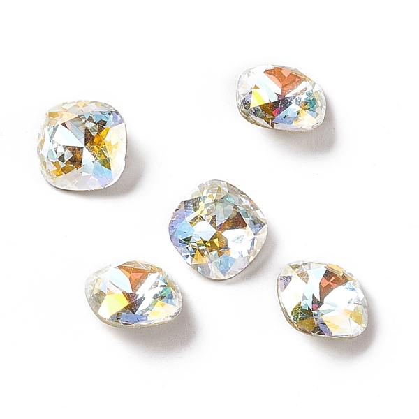 PandaHall K9 Glass Rhinestone Cabochons, Pointed Back & Back Plated, Square, Light Crystal AB, 10x10x6mm Glass Rhinestone Square Multicolor
PandaHall K9 Glass Rhinestone Cabochons, Pointed Back & Back Plated, Square, Light Crystal AB, 10x10x6mm Glass Rhinestone Square Multicolor