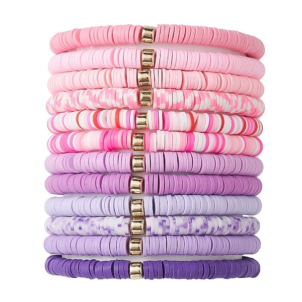 PandaHall 12Pcs 12 Color Polymer Clay Heishi Surfer Stretch Bracelets Set with Plastic Beaded, Stackable Preppy Bracelets, Mixed Color..., Multicolor
PandaHall 12Pcs 12 Color Polymer Clay Heishi Surfer Stretch Bracelets Set with Plastic Beaded, Stackable Preppy Bracelets, Mixed Color..., Multicolor