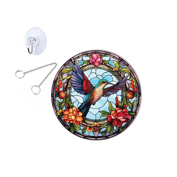 PandaHall Flat Round Stained Acrylic Window Planel, for Suncatchers Window Home Hanging Ornaments, Bird, 20cm Acrylic Bird
PandaHall Flat Round Stained Acrylic Window Planel, for Suncatchers Window Home Hanging Ornaments, Bird, 20cm Acrylic Bird