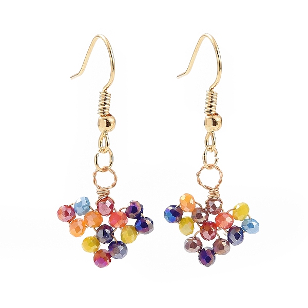 PandaHall Glass Braided Heart Dangle Earrings, Brass Wire Wrap Jewelry for Women, Colorful, 38mm, Pin: 0.6mm Glass
PandaHall Glass Braided Heart Dangle Earrings, Brass Wire Wrap Jewelry for Women, Colorful, 38mm, Pin: 0.6mm Glass