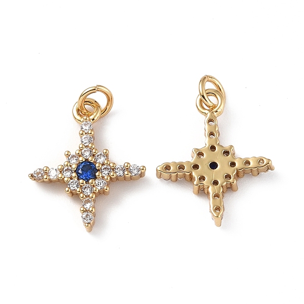 PandaHall Brass Micro Pave Cubic Zirconia Charms, Real 18K Gold Plated, with Jump Ring, Star, Midnight Blue, 15x12x2.5mm, Hole: 2.6mm...
PandaHall Brass Micro Pave Cubic Zirconia Charms, Real 18K Gold Plated, with Jump Ring, Star, Midnight Blue, 15x12x2.5mm, Hole: 2.6mm...