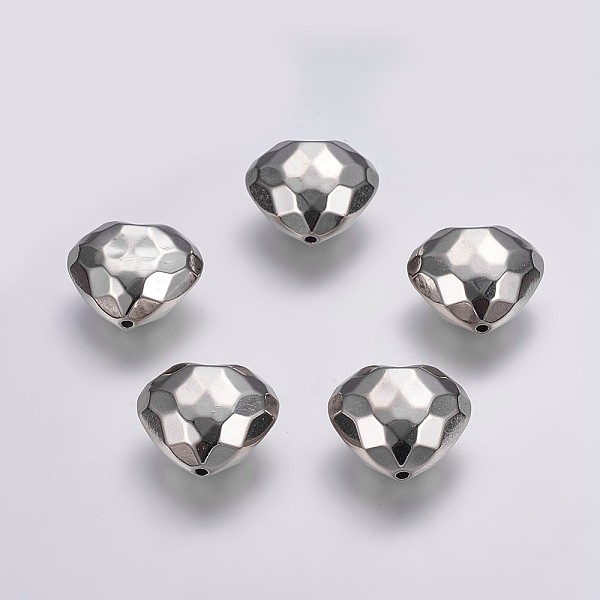 PandaHall CCB Plastic Beads, Faceted, Heart, Platinum, 24x28x15mm, Hole: 2mm Plastic Heart
PandaHall CCB Plastic Beads, Faceted, Heart, Platinum, 24x28x15mm, Hole: 2mm Plastic Heart